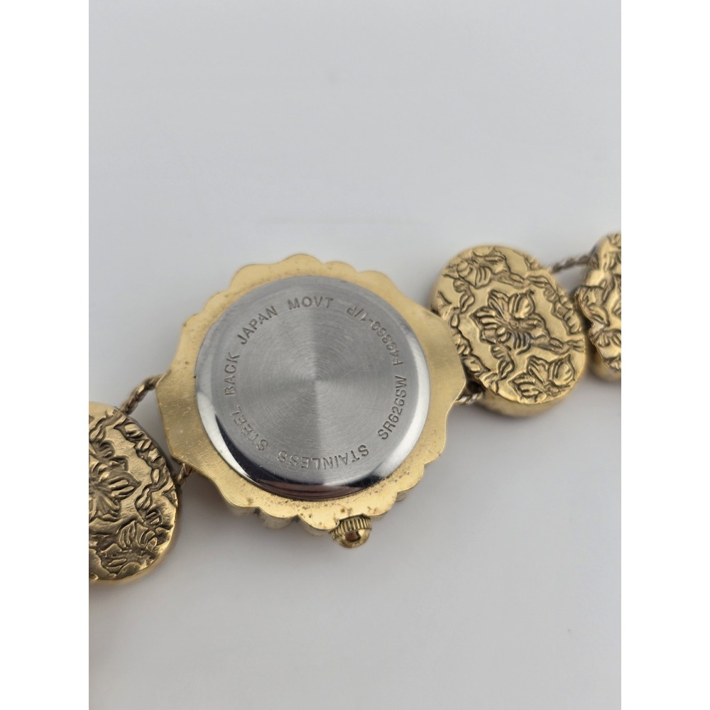 Vintage Slider Charm Working Watch - Cherub Victorian Revival AB Rhinestone - Picture 10 of 13